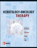 Hematology - Oncology Therapy