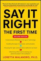 Say It Right the First Time, Second Edition