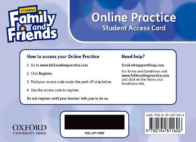 Family and Friends: Level 5: Online Practice (Student) Access Card