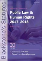 Blackstone's Statutes on Public Law & Human Rights 2017-2018