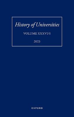 History of Universities: Volume XXXVI / 1