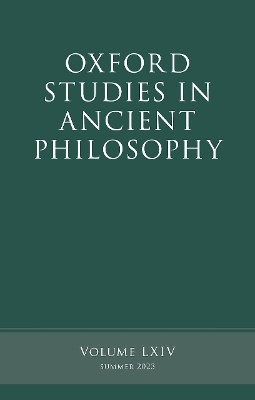 Oxford Studies in Ancient Philosophy, Volume 64