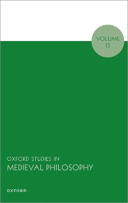 Oxford Studies in Medieval Philosophy