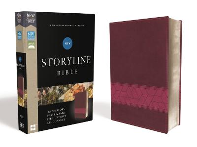 NIV, Storyline Bible, Leathersoft, Pink, Comfort Print