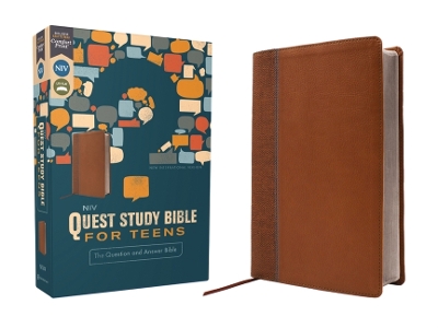 NIV, Quest Study Bible for Teens, Leathersoft, Brown, Comfort Print
