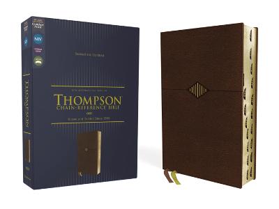 NIV, Thompson Chain-Reference Bible, Leathersoft, Brown, Red Letter, Thumb Indexed, Comfort Print