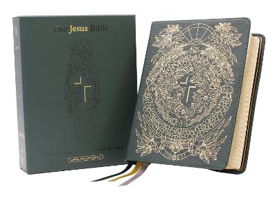 Jesus Bible Artist Edition, ESV, Genuine Leather, Calfskin, Green, Limited Edition