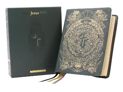 Jesus Bible Artist Edition, NIV, Genuine Leather, Calfskin, Green, Limited Edition, Comfort Print