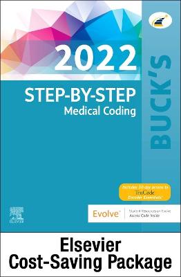 2022 Step by Step Medical Coding Textbook, 2022 Workbook for Step by Step Medical Coding Textbook, Buck's 2022 ICD-10-CM Physician Edition, 2022 HCPCS Professional Edition, AMA 2022 CPT Professional Edition Package