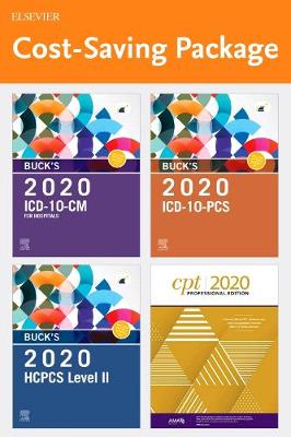 Buck's 2020 ICD-10-CM Hospital Edition, Buck's 2020 ICD-10-PCs Edition, 2020 HCPCS Professional Edition and AMA 2020 CPT Professional Edition Package