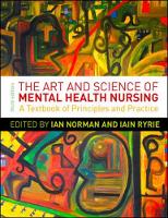 Art and Science of Mental Health Nursing: Principles and Practice