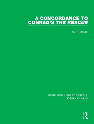 A Concordance to Conrad's The Rescue