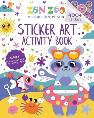 Zen Zoo: Sticker Art & Coloring