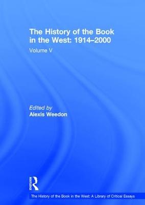 The History of the Book in the West: 1914-2000