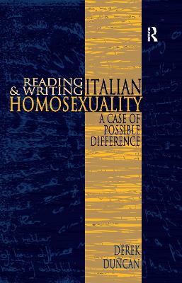 Reading and Writing Italian Homosexuality