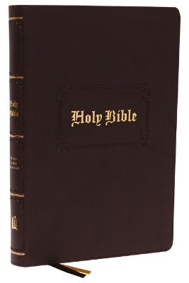 KJV Holy Bible: Large Print with 53,000 Center-Column Cross References, Brown Leathersoft, Red Letter, Comfort Print: King James Version