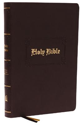 KJV Holy Bible: Large Print with 53,000 Center-Column Cross References, Brown Leathersoft, Red Letter, Comfort Print (Thumb Indexed): King James Version