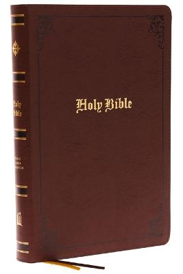 KJV Holy Bible: Large Print with 53,000 Center-Column Cross References, Brown Bonded Leather, Red Letter, Comfort Print (Thumb Indexed): King James Version