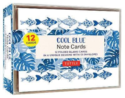 Cool Blue Note Cards 12 Cards