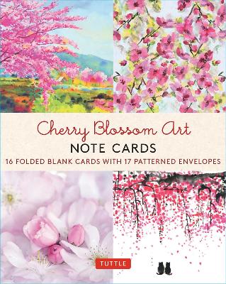 Cherry Blossom Art 16 Note Cards