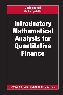 Introductory Mathematical Analysis for Quantitative Finance