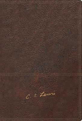 Rvr, Biblia Reflexiones de C. S. Lewis, Interior a DOS Colores, Leathersoft, Cafe, Comfort Print