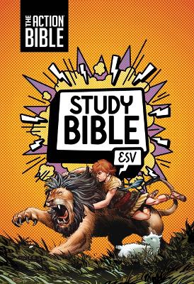 Action Bible Study Bible Esv, Leathersoft, Orange, Full Color