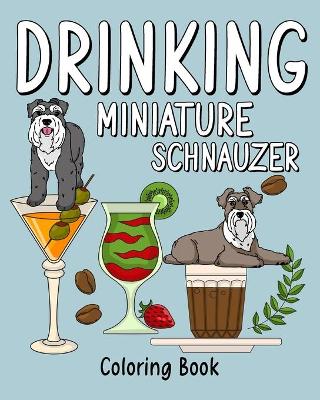 Drinking Miniature Schnauzer