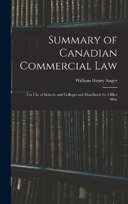 Summary of Canadian Commercial Law