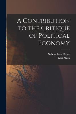 Contribution to the Critique of Political Economy