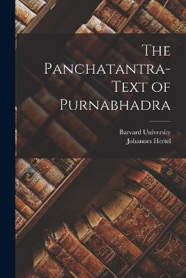 Panchatantra-Text of Purnabhadra