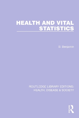 Health and Vital Statistics