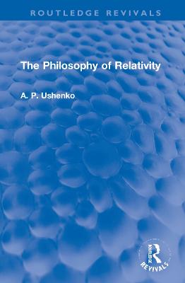 The Philosophy of Relativity