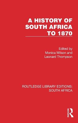History of South Africa to 1870