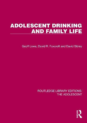 Adolescent Drinking and Family Life