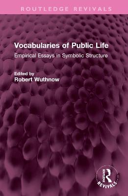 Vocabularies of Public Life