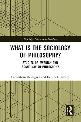 What is the Sociology of Philosophy?