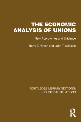 Economic Analysis of Unions