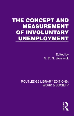 The Concept and Measurement of Involuntary Unemployment