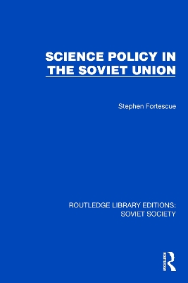 Science Policy in the Soviet Union