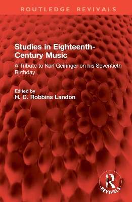 Studies in Eighteenth-Century Music