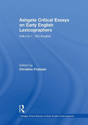 Ashgate Critical Essays on Early English Lexicographers