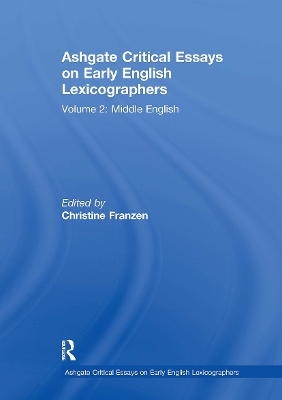 Ashgate Critical Essays on Early English Lexicographers