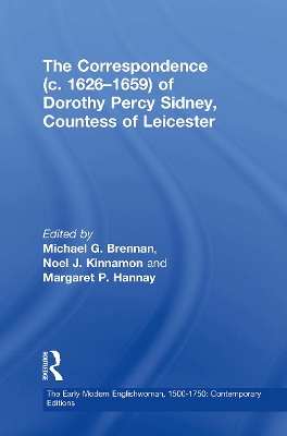 Correspondence (c. 1626-1659) of Dorothy Percy Sidney, Countess of Leicester