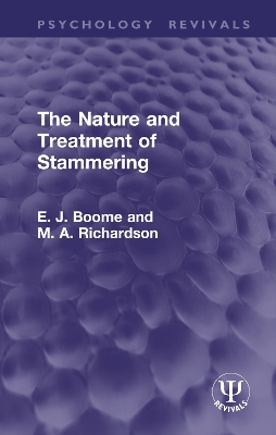 Nature and Treatment of Stammering