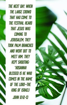 Palm Sunday Bulletin: Blessed Is the King of Israel (Package of 100)