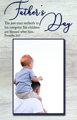 Father's Day Bulletin: His Children Are Blessed (Package of 100)
