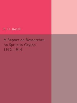 Report on Researches on Sprue in Ceylon