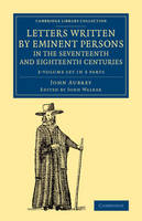Letters Written by Eminent Persons in the Seventeenth and Eighteenth Centuries 2 Volume Set