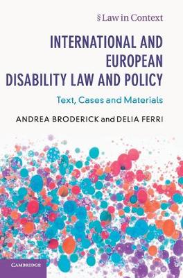 International and European Disability Law and Policy